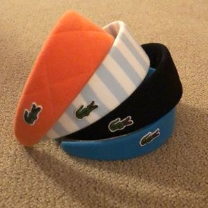 Assorted Lacoste headbands